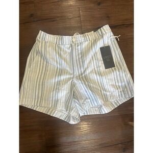 VRST Striped Swim Shorts Slim Fit Athletic Lined Blue‎ White Size S NWT